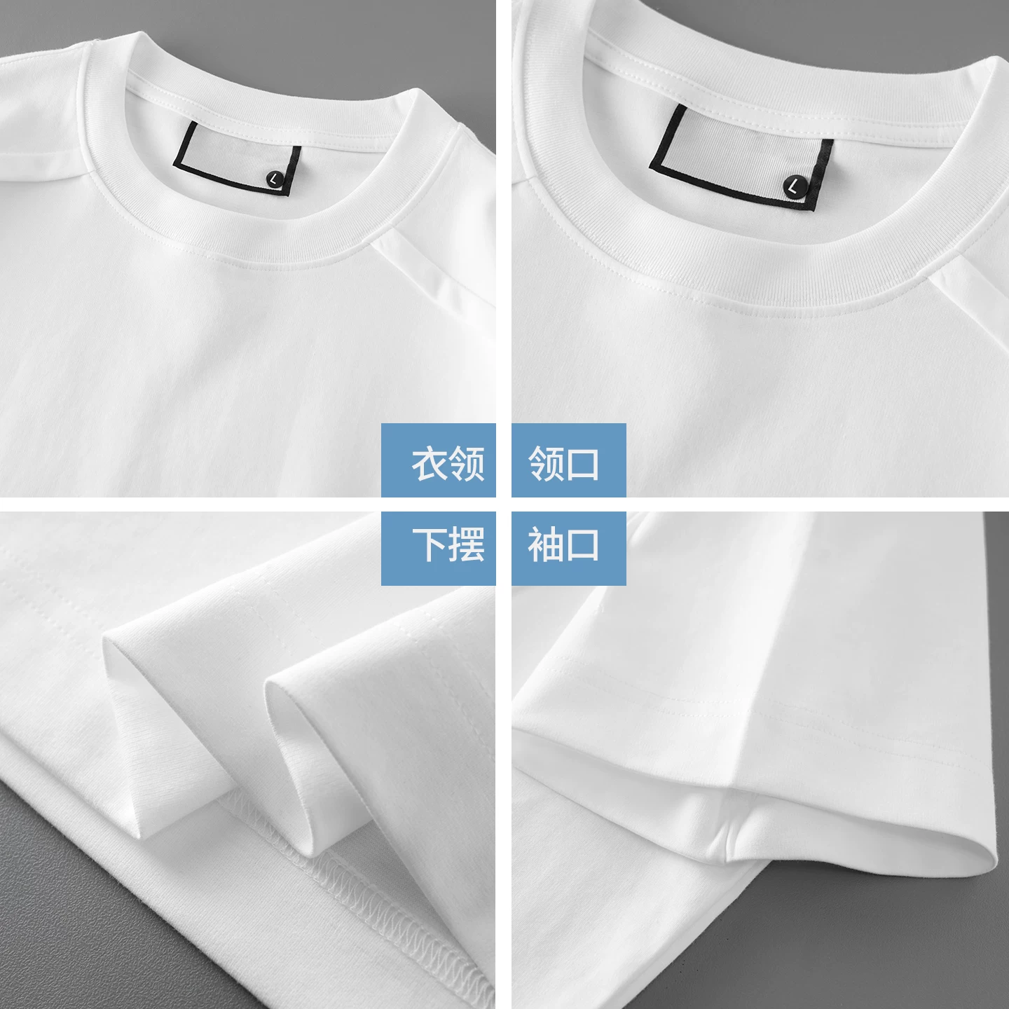 Áo thun cotton mercerized chất liệu lỏng 50 chiếc dành cho nam, tay ngắn, thiết kế mùa hè kiểu Mỹ, chất liệu mát lạnh, tay lửng màu trắng tinh khiết, kiểu dáng regular shoulder.