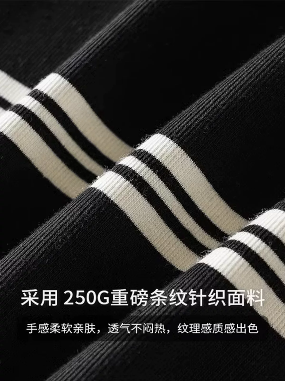 Áo thun sợi polyester sọc nặng 250G kiểu cổ điển của Mỹ OMZM dành cho nam và nữ, áo sơ mi ngắn tay dáng rộng hợp thời trang mùa hè dành cho cặp đôi