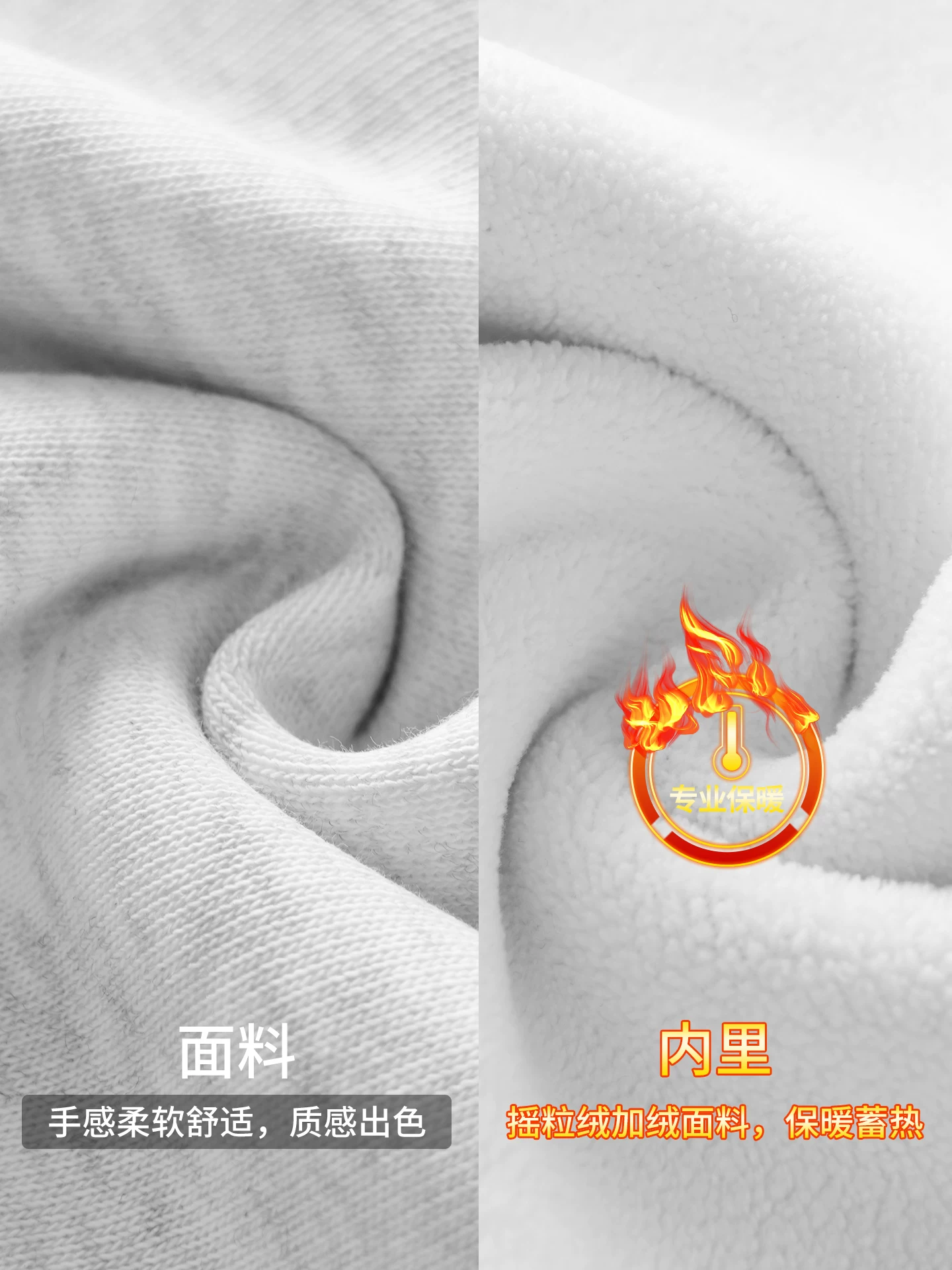 Áo nỉ lông cừu hạng nặng kiểu Mỹ OMZM dành cho nam, lớp lót giữ ấm dày dặn mùa đông, tay áo dài cổ tròn dáng rộng kiểu Mỹ