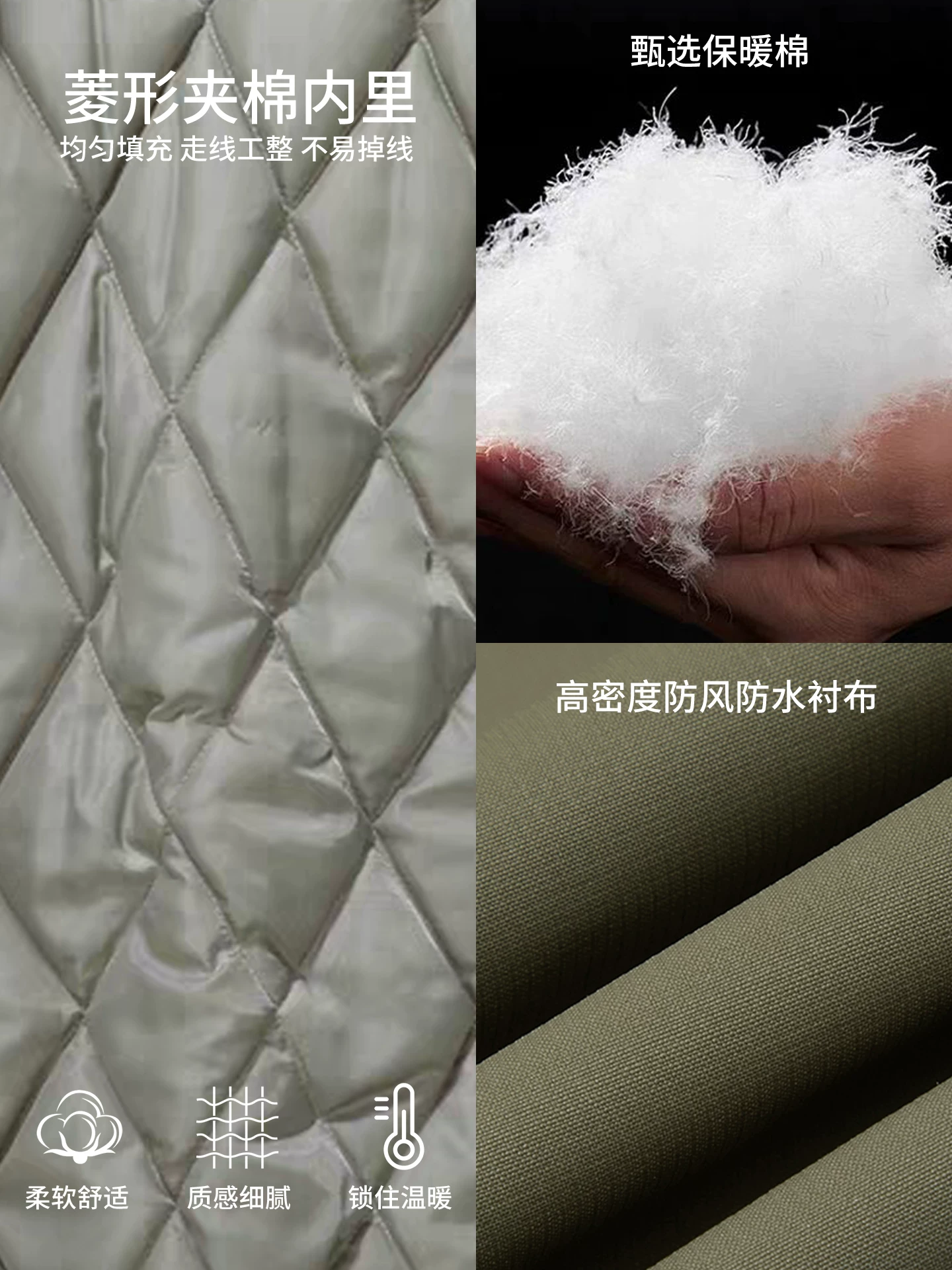 Áo khoác cotton cổ đứng kiểu Mỹ OMZM dành cho nam, áo khoác cotton dày dặn ấm áp mùa đông, áo khoác phi công Harrington, áo khoác bảo hộ lao động