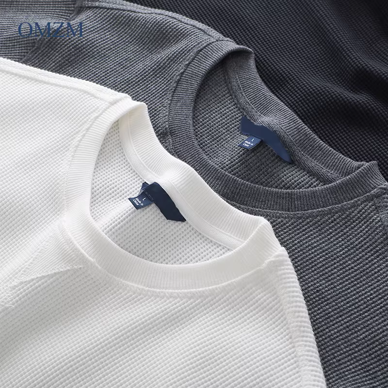 Áo len dệt kim hạng nặng kiểu Mỹ dành cho nam, áo thun cổ tròn dài tay mùa thu đông, áo khoác thường ngày mới dành cho nam