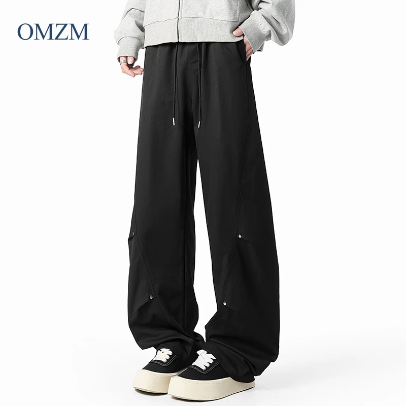 Quần ống đứng kiểu Mỹ OMZM dành cho nam, quần thể thao mùa hè, quần bảo hộ lao động nhanh khô, quần lính dù chức năng, quần thường ngày rộng rãi