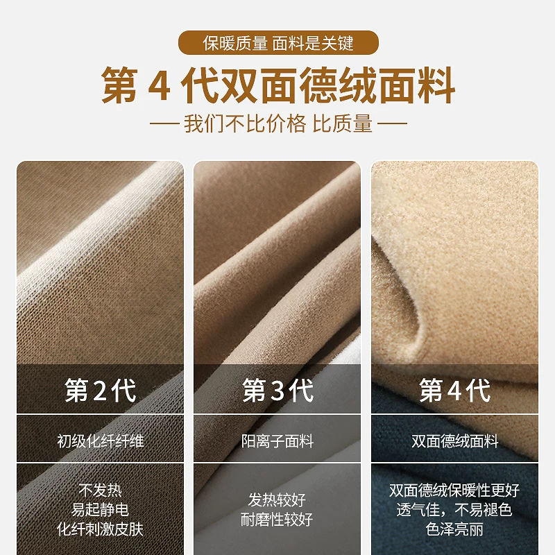 Áo thun dài tay hạng nặng 320G kiểu Mỹ dành cho nam, áo lót cổ cao nhung Đức hai mặt, lớp lót màu trắng mùa thu đông, áo nỉ ấm áp.