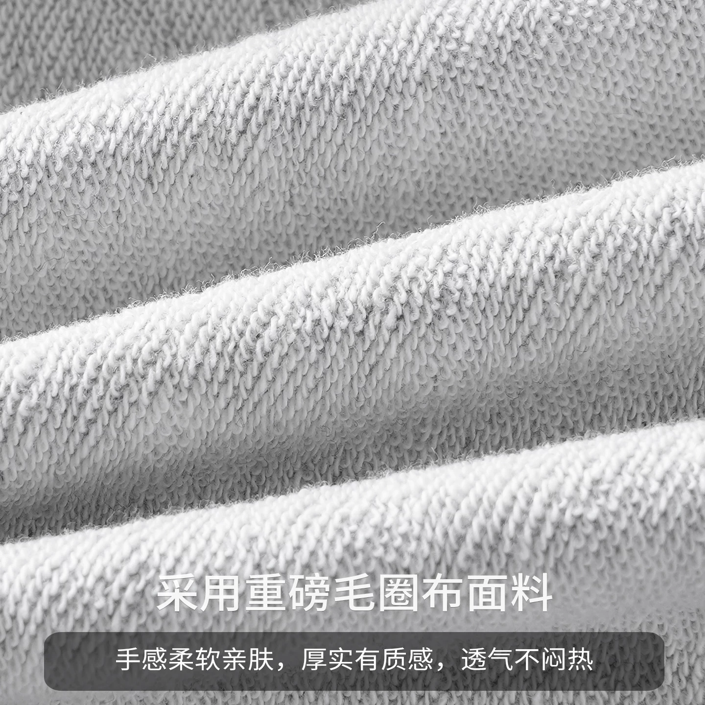 Quần thể thao OMZM hạng nặng màu xám terry dành cho nam, kiểu dáng mỏng mùa hè, quần ống rộng dáng rộng kiểu Mỹ, quần dài thể thao thông thường