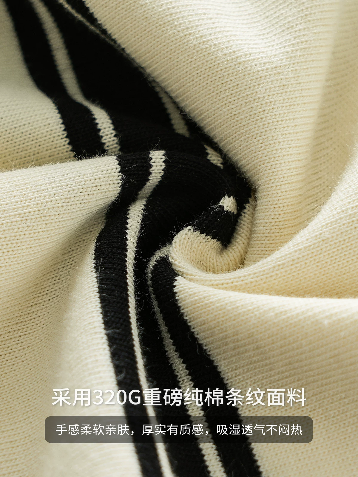 OMZM phong cách Mỹ 320G áo sơ mi cotton nặng POLO tay ngắn nam mùa hè áo thun dáng rộng có cổ sọc đen nửa tay hợp thời trang
