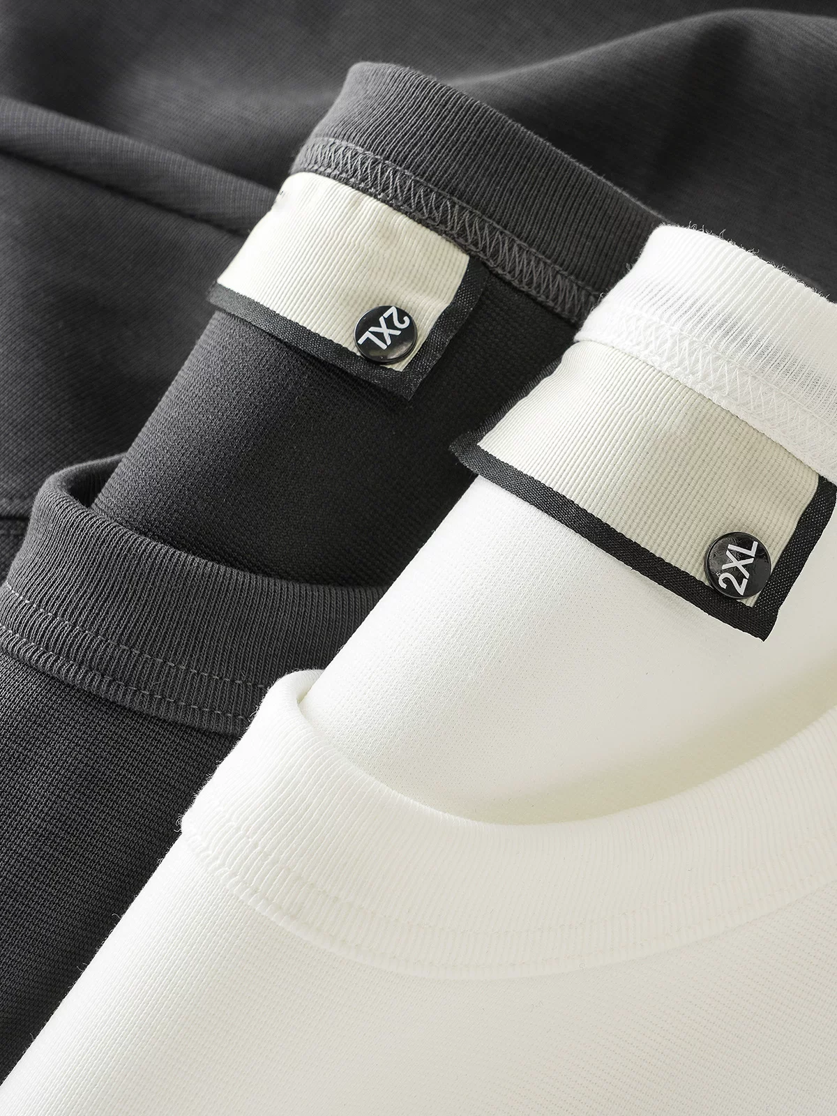 Áo thun dài tay hạng nặng OMZM300G dành cho nam, áo len cổ tròn cao cấp họa tiết ruộng lúa mùa thu, áo sơ mi trơn màu rộng rãi