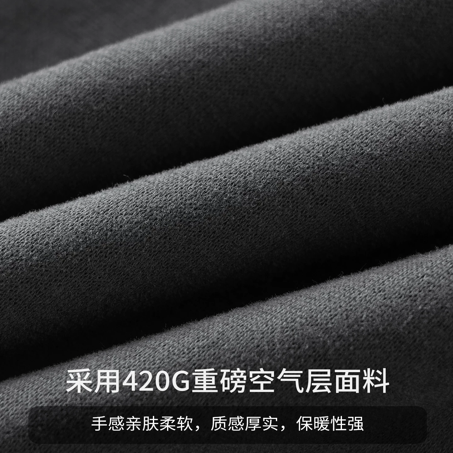 Áo nỉ hạng nặng OMZM420G dành cho nam, cổ tròn chắp vá phong cách Mỹ mùa thu đông, ấm áp, cao cấp, áo sơ mi màu trơn hợp thời trang