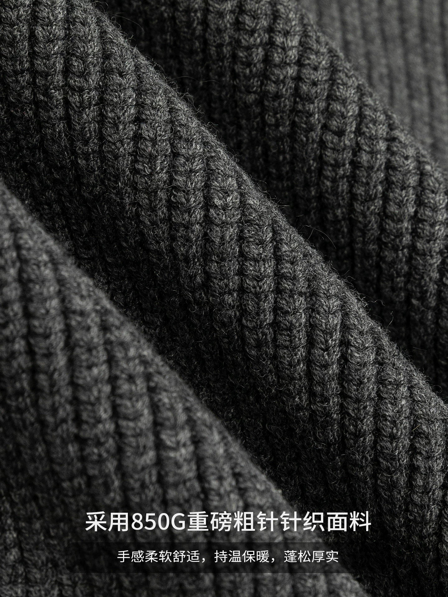 Áo len cardigan hạng nặng OMZM850G dành cho nam, áo len dệt kim có khóa kéo kiểu dáng sạch sẽ mùa đông kiểu Mỹ, áo khoác phong cách giản dị