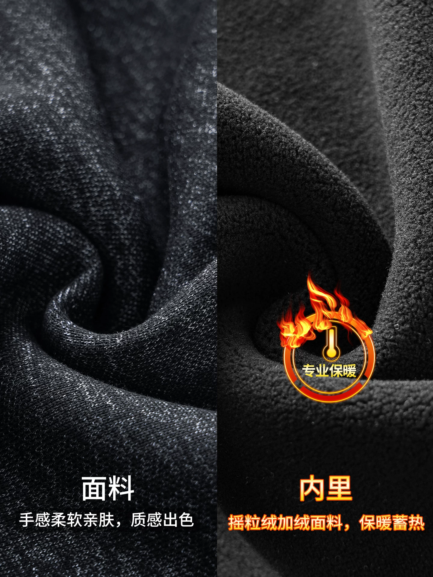 Áo khoác nỉ nửa khóa kéo OMZM dành cho nam, kiểu mới thu đông 2025, phối vải denim, tay dài, cổ trụ, kiểu áo thun mặc trong