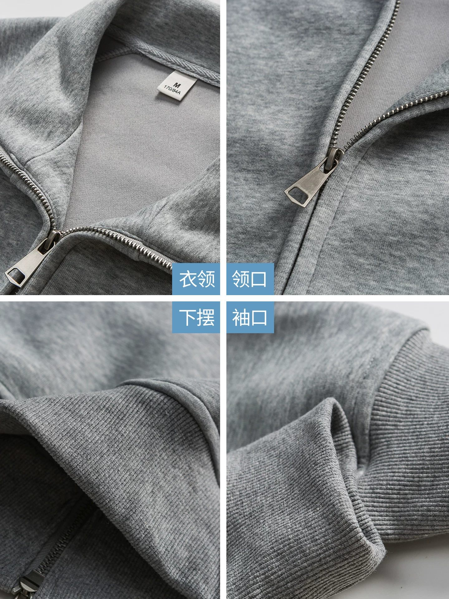Áo len cardigan cổ đứng hạng nặng kiểu Mỹ của OMZM dành cho nam giới, áo khoác dáng rộng có khóa kéo ấm áp mùa thu đông kiểu dáng áo khoác đường phố cao cấp