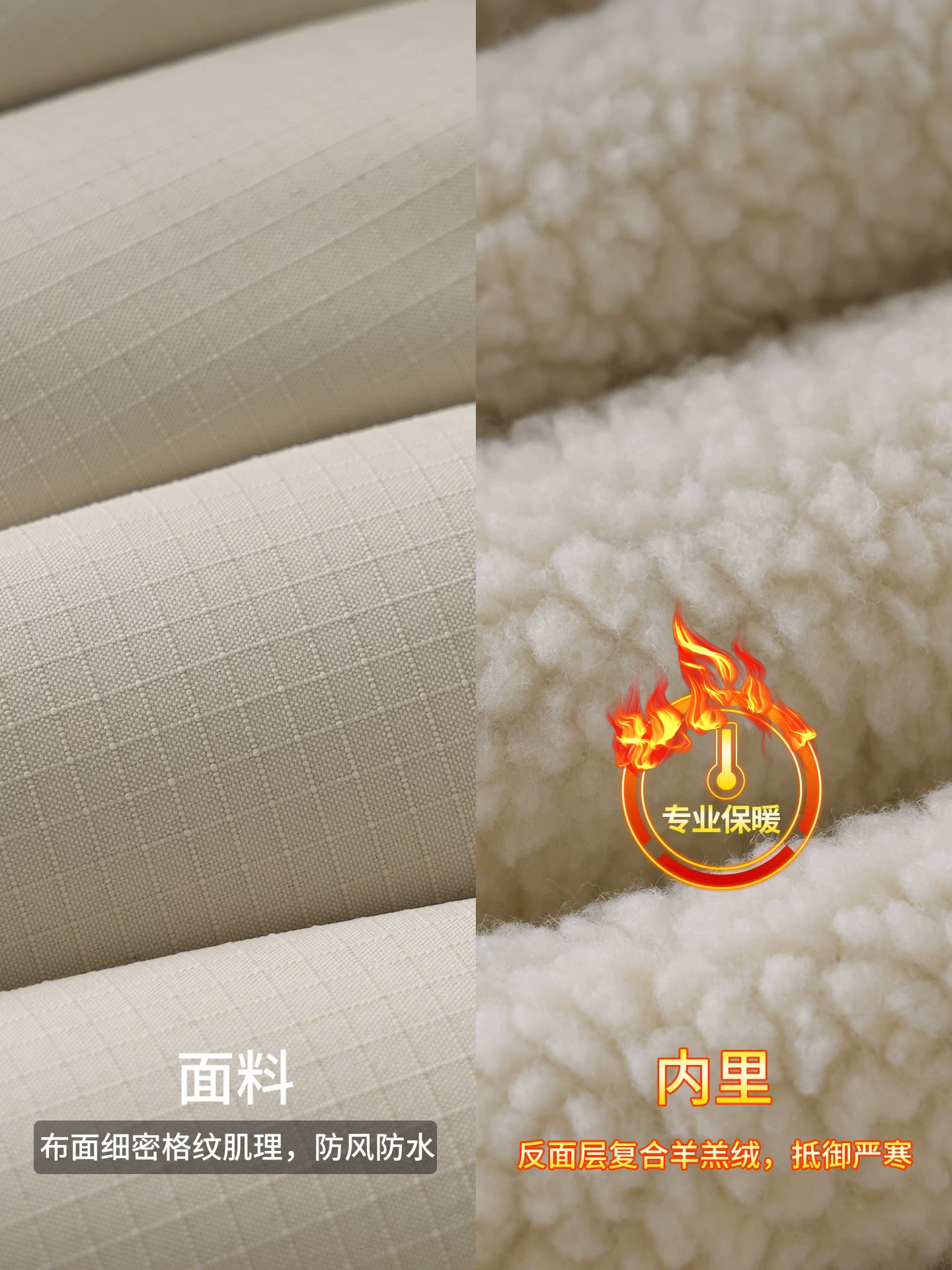 Áo khoác cotton cổ đứng có thể đảo ngược OMZM dành cho nam, áo khoác lông cừu dày kiểu Mỹ mùa đông, dáng rộng, lót lông cừu, áo khoác phao ấm áp.