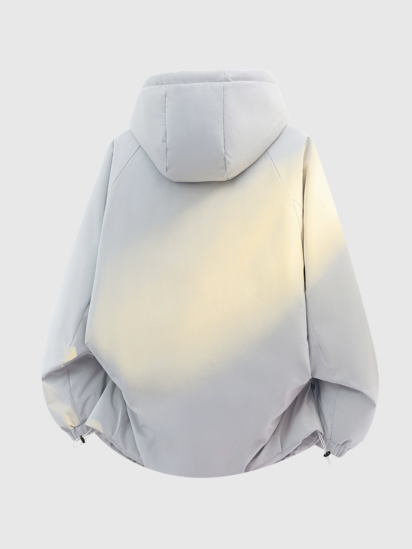 Áo khoác cotton có mũ trùm đầu dày dặn OMZM dành cho nam, áo khoác có khóa kéo ấm áp phong cách Mỹ mùa đông, áo khoác phao màu trơn rộng rãi được chia thành các đoạn.