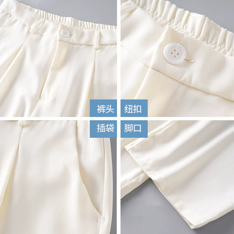 Quần âu nam dáng thẳng kiểu Mỹ OMZM, quần ống rộng dáng suông mới mùa xuân 2025, quần thể thao đa năng, phong cách thường ngày