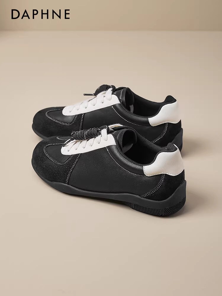 Giày tập ballet Daphne màu đen dành cho nữ, mẫu mới thu đông 2025, kiểu dáng đơn giản, đa năng, nhẹ nhàng.