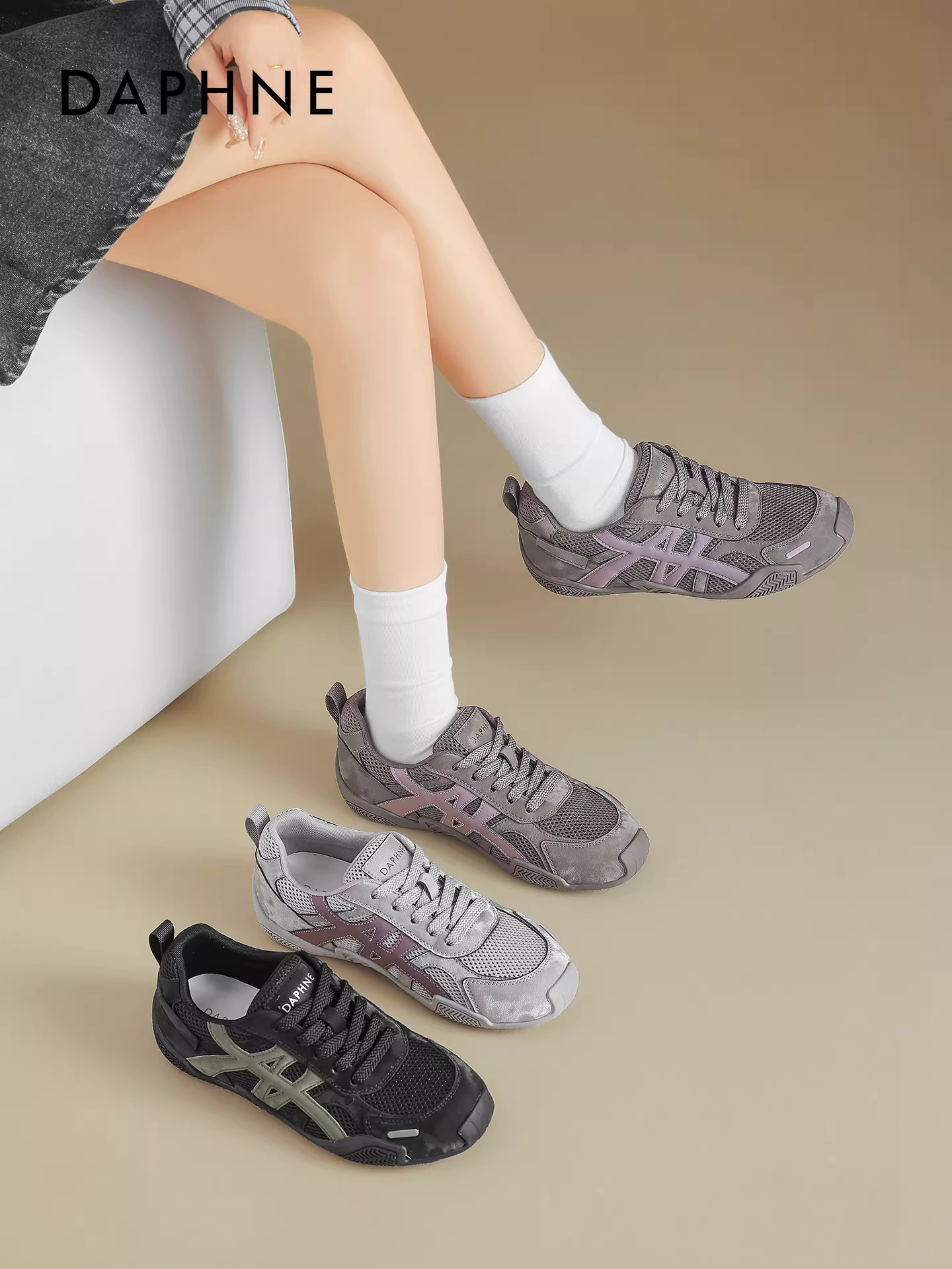 Giày tập múa ba lê Daphne dành cho nữ mùa xuân 2026 mới đa năng giày thường thoải mái đế mềm giày thể thao