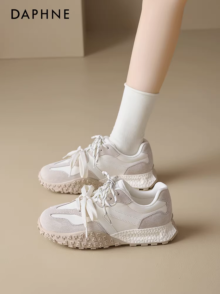 Giày tập múa ba lê Daphne dành cho nữ mùa xuân 2026 mới đa năng giày thể thao đế dày giày thể thao màu trắng
