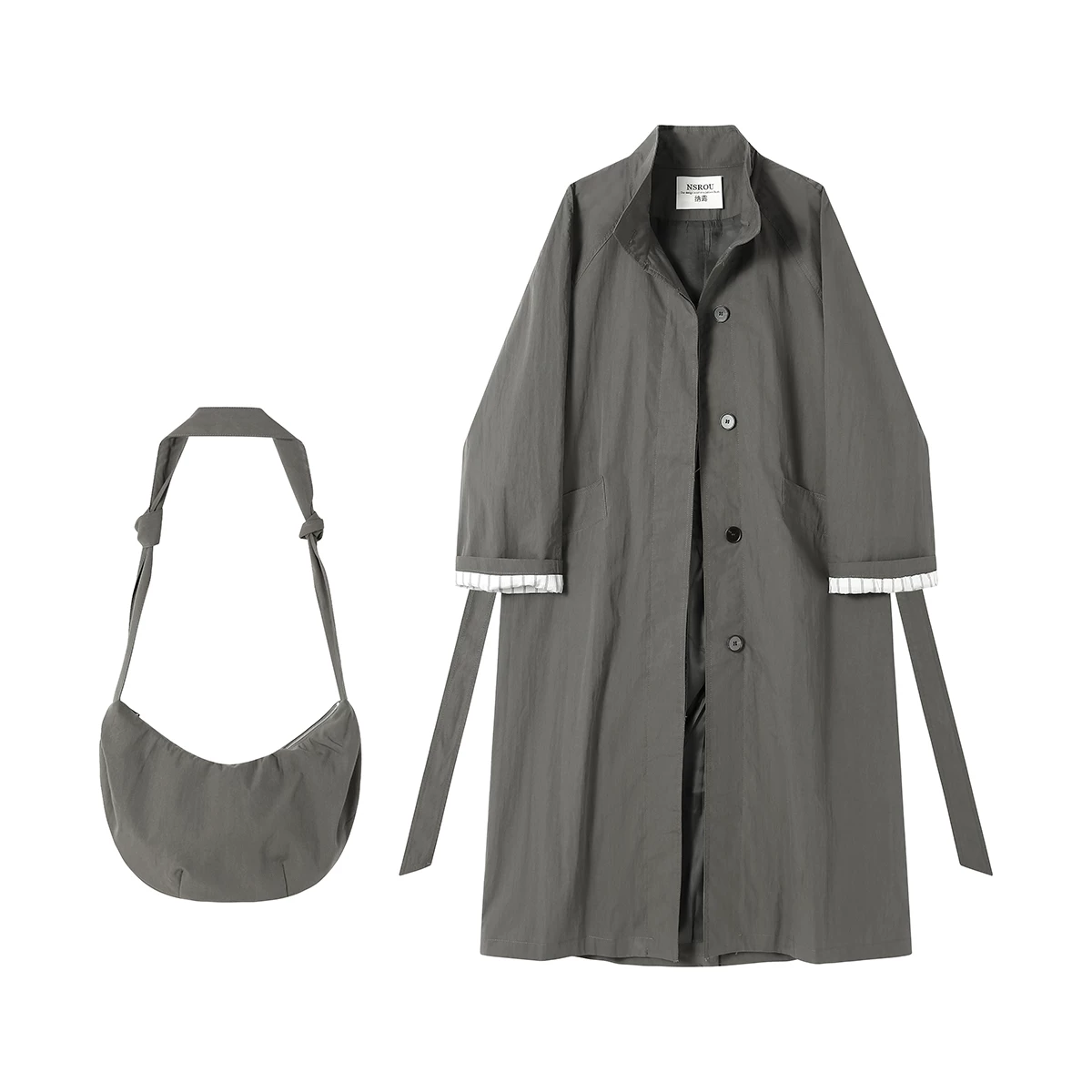 Áo khoác dài Melard cổ điển đầu thu với cổ đứng phong cách Anh dành cho nữ, áo khoác phong cách Hàn Quốc cao cấp và siêu sành điệu.