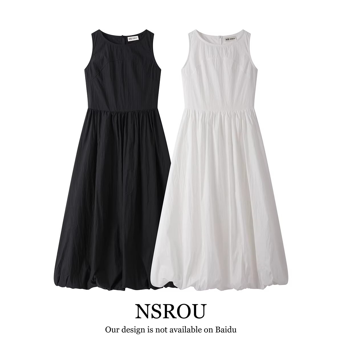 Đầm ba lỗ đơn giản phong cách Hàn Quốc dành cho nữ, đầm dài không tay dáng rộng cao cấp mùa hè, kiểu dáng độc đáo, tôn dáng