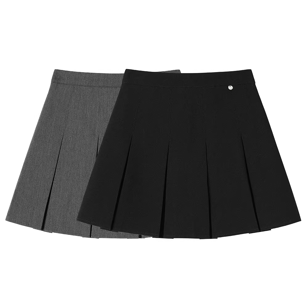 Váy ngắn xếp ly kiểu dáng cao cấp, tôn dáng, phong cách đại học Mỹ dành cho nữ, mùa xuân thu, kiểu dáng thanh lịch, chống lộ, ôm sát dáng chữ A