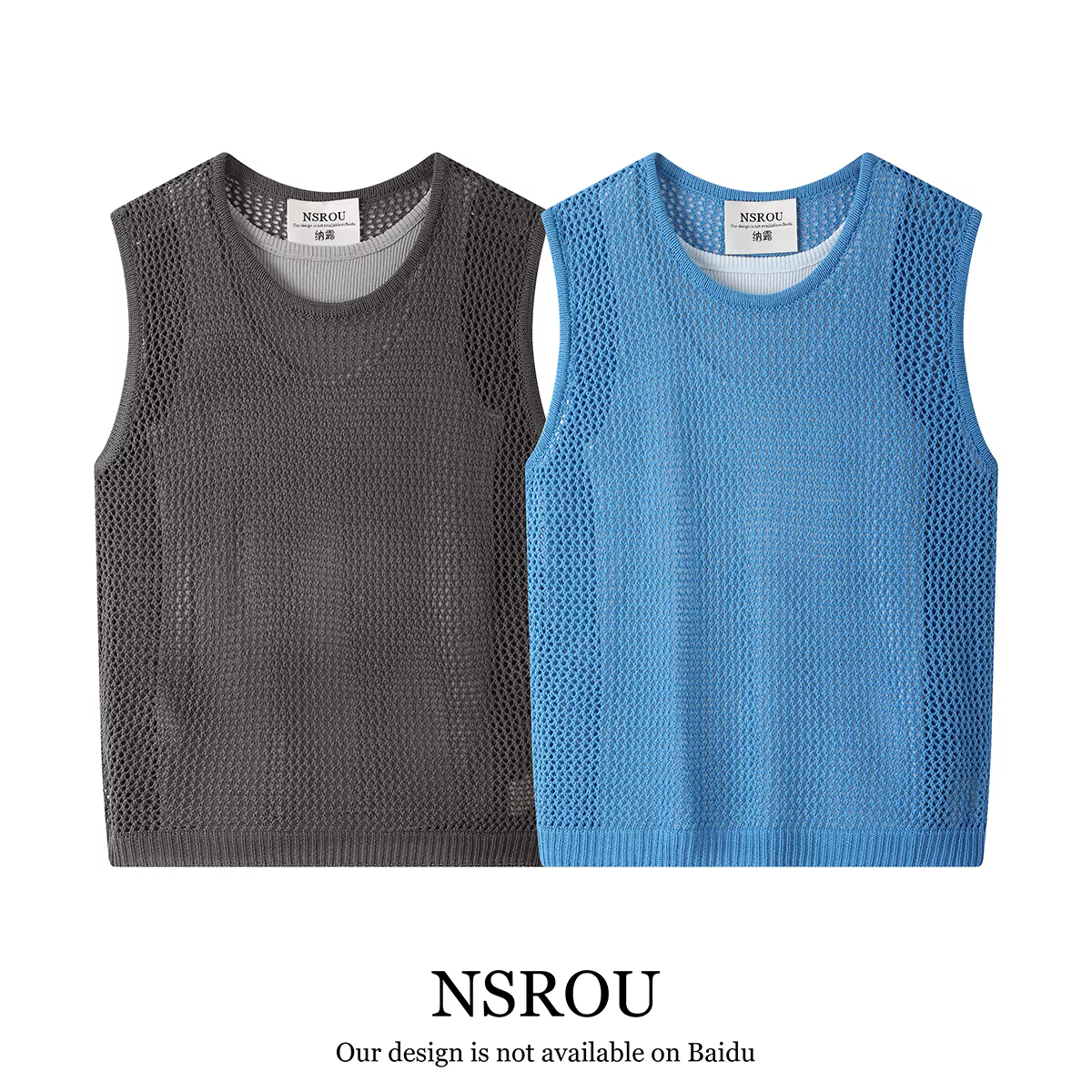 Áo vest dệt kim khoét rỗng phong cách Hàn Quốc thiết kế độc đáo, áo camisole xếp lớp, áo vest ngắn mùa hè dành cho nữ