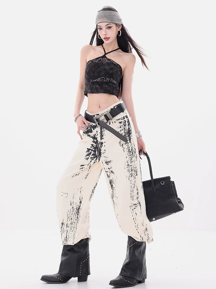 Quần Jeans Nữ Phong Cách Hot Girl Tây Phương - Thiết kế Mỹ cổ điển, kiểu dáng ôm dáng, cạp cao, ống thẳng