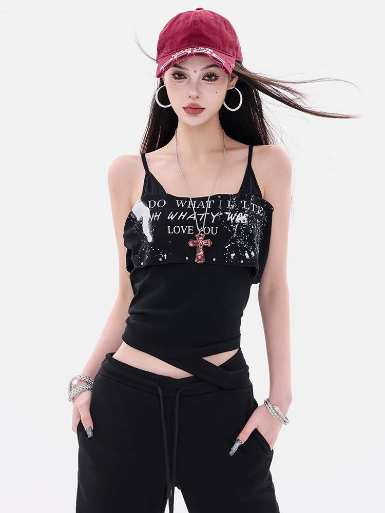 Công thức dòng sản phẩm ABWEAR - Áo yếm thiết kế kim loại in nguyên bản dành cho nữ Áo hai mảnh giả eo thon