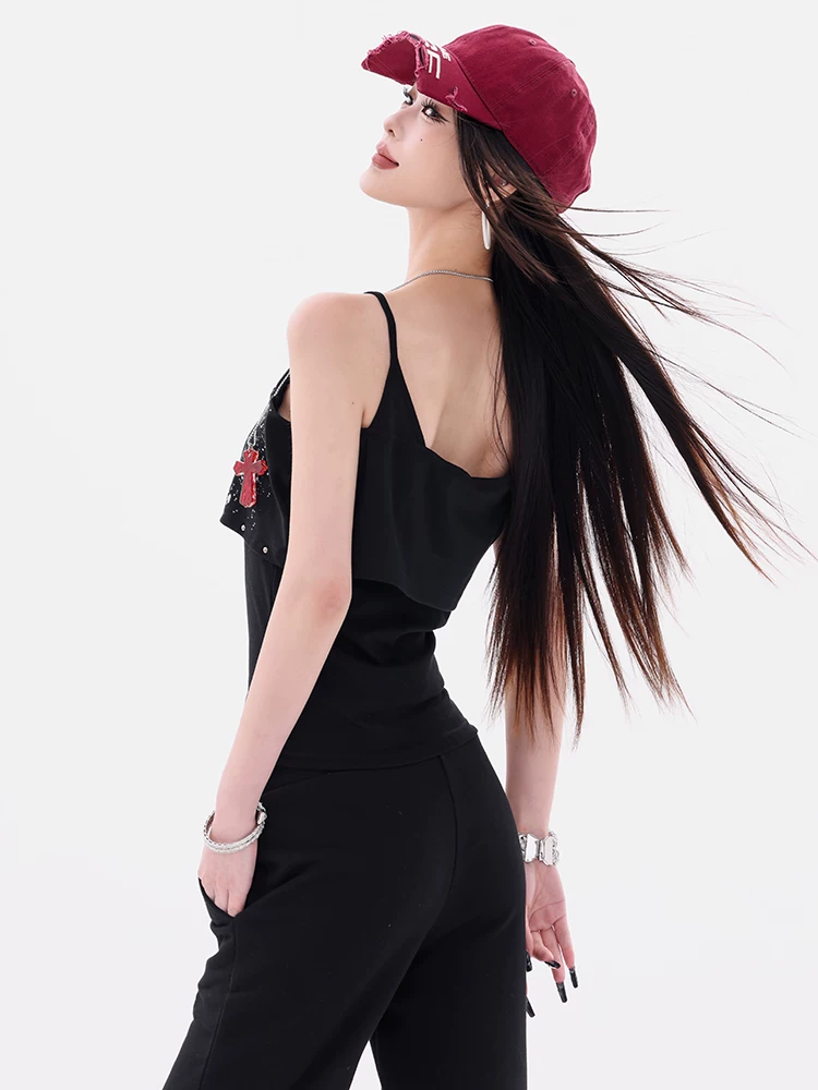 Công thức dòng sản phẩm ABWEAR - Áo yếm thiết kế kim loại in nguyên bản dành cho nữ Áo hai mảnh giả eo thon
