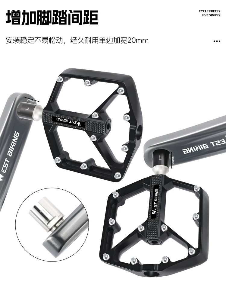 Phụ kiện mở rộng trục bánh xe đạp West Rider, dành cho xe đạp leo núi và đường trường