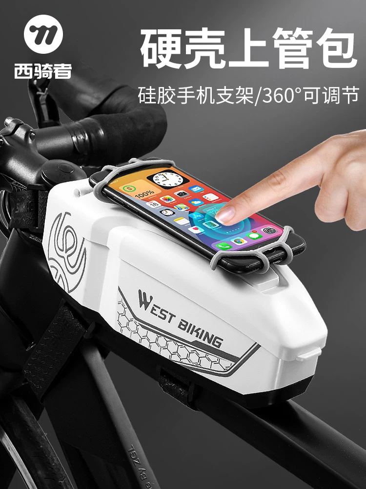Túi đựng xe đạp West Rider túi khung trước túi ống trên túi xe đạp leo núi chống thấm nước túi đựng xe đạp đường bộ túi đựng điện thoại thiết bị đi xe đạp