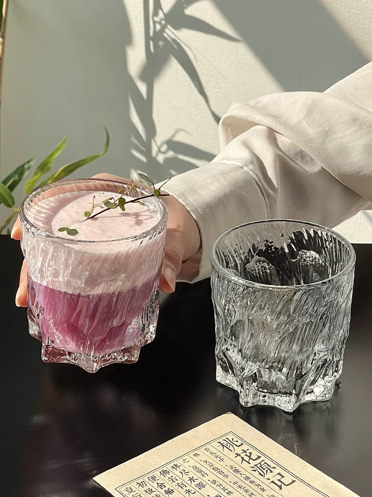 Ly rượu whisky cao cấp giữ lạnh, ly rượu whisky sáng tạo, ly rượu mạnh, ly thủy tinh gia dụng, thiết kế độc đáo, ly cổ điển, ly nước ép.