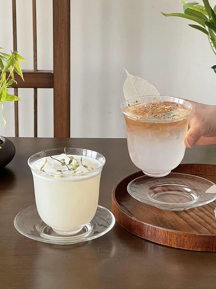 Cốc uống nước kiểu Trung Quốc, cốc mỏng trong suốt, cốc cà phê, cốc latte đá Mỹ, cốc trà, cốc cocktail đặc biệt
