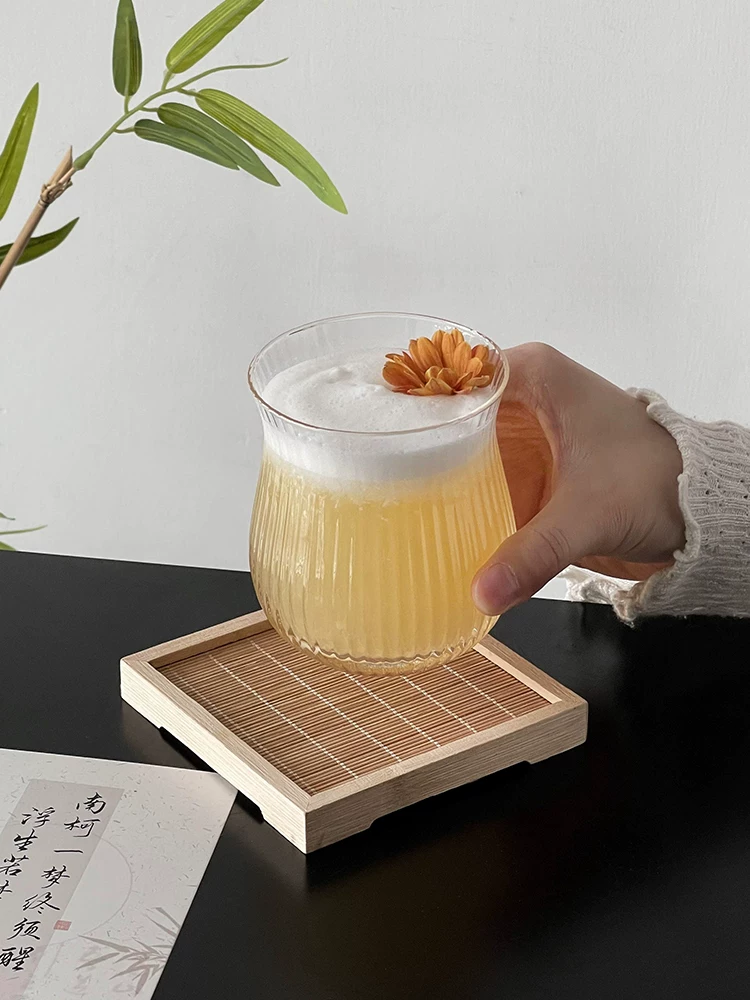 Cốc bụng lớn hình hoa tulip kiểu Trung Quốc, cốc trà truyền thống Trung Quốc, cốc thủy tinh, cốc cocktail thẩm mỹ cao, cốc uống nước lạnh, cốc đựng đồ uống, cốc nước.