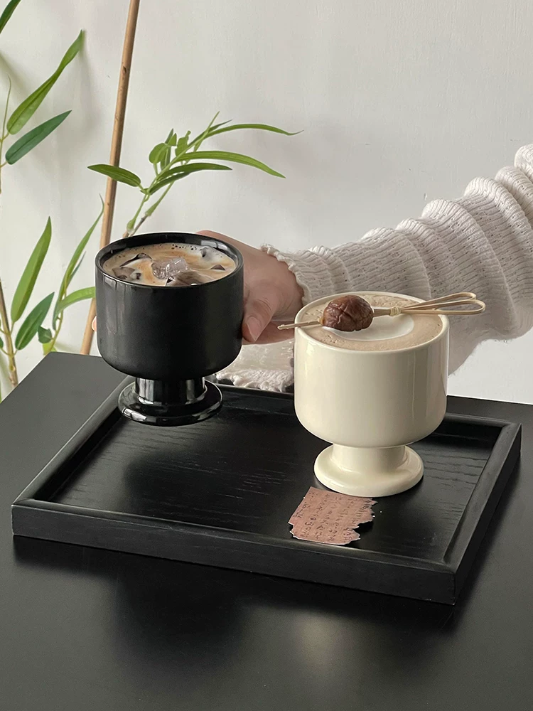 Cốc cà phê cổ điển, cốc đã qua sử dụng độc đáo, cốc gốm cao, cốc tinh tế, cốc latte, cốc nước màu trơn, cốc trà.