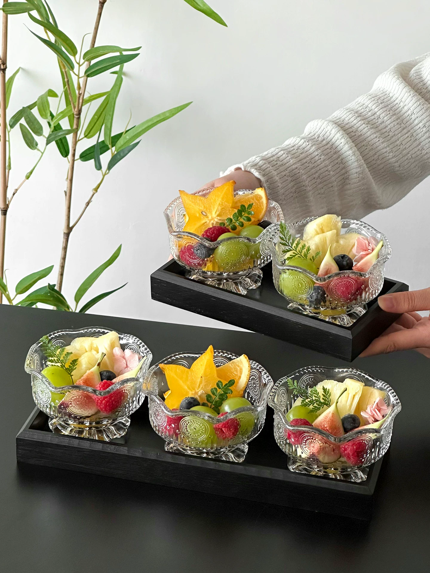 Bát đựng trái cây bằng thủy tinh tinh xảo, đĩa đựng trái cây cao cấp, khay đựng trái cây để bàn cà phê, khay đựng đồ ăn nhẹ, khay đựng trái cây sấy khô cao cấp, khay đựng đồ ăn sáng tạo.