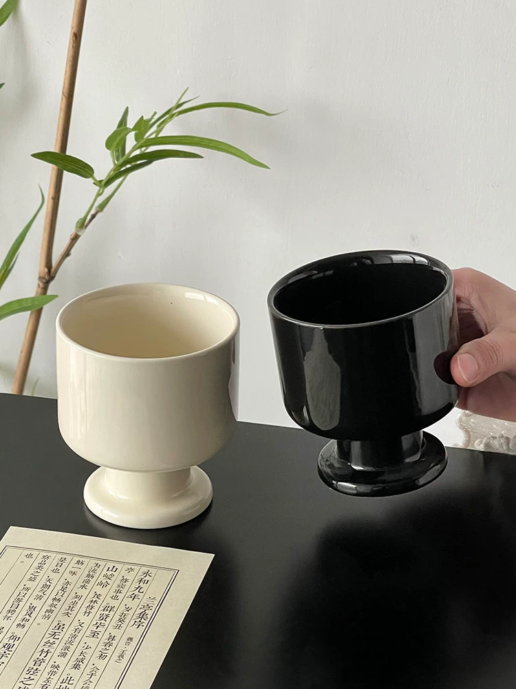 Cốc cà phê cổ điển, cốc đã qua sử dụng độc đáo, cốc gốm cao, cốc tinh tế, cốc latte, cốc nước màu trơn, cốc trà.