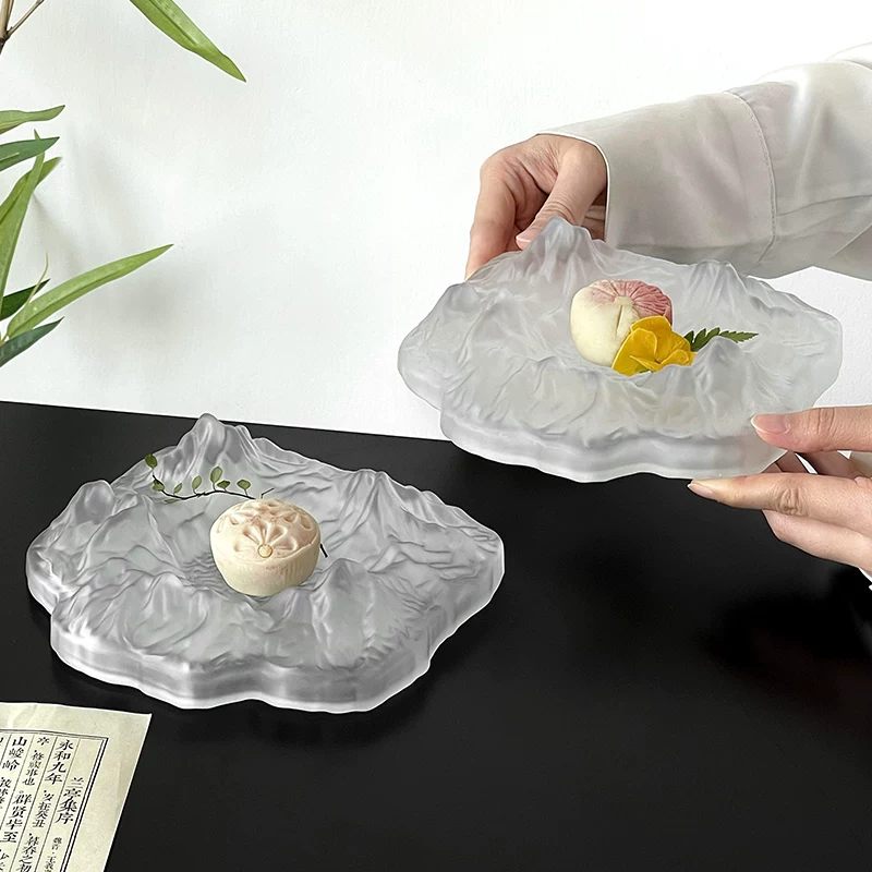 Khay đựng trà kiểu Trung Quốc phong cách Thiền, khay bánh ngọt cao cấp, khay tráng miệng tinh tế, khay tráng miệng trà chiều, khay trà, khay phục vụ.