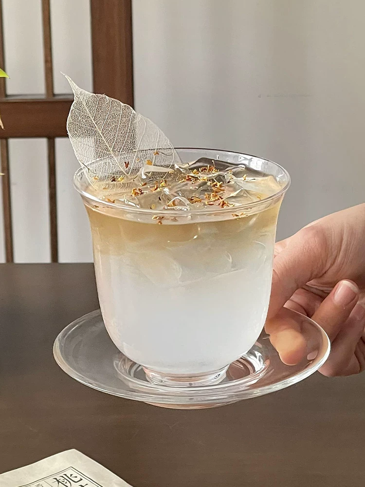 Cốc uống nước kiểu Trung Quốc, cốc mỏng trong suốt, cốc cà phê, cốc latte đá Mỹ, cốc trà, cốc cocktail đặc biệt