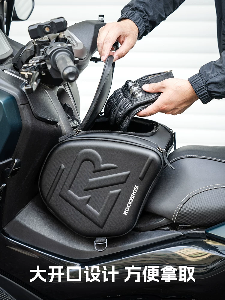 Túi đựng bình xăng xe tay ga Rock Brothers NMAX PCX Fosha XMAX, túi tam giác cứng phía trước xe máy