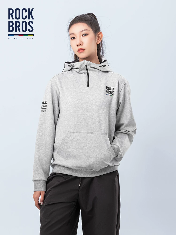 Áo khoác thể thao Rock Brothers Sky Road Series áo khoác dài tay có mũ trùm đầu dành cho nam và nữ áo len cặp đôi mùa thu đông