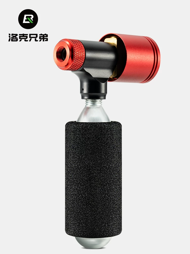 Bộ dụng cụ sửa chữa van CO2 nhanh Rock Brothers, van Mỹ/Pháp, đồng hồ đo áp suất xe đạp leo núi/đường trường