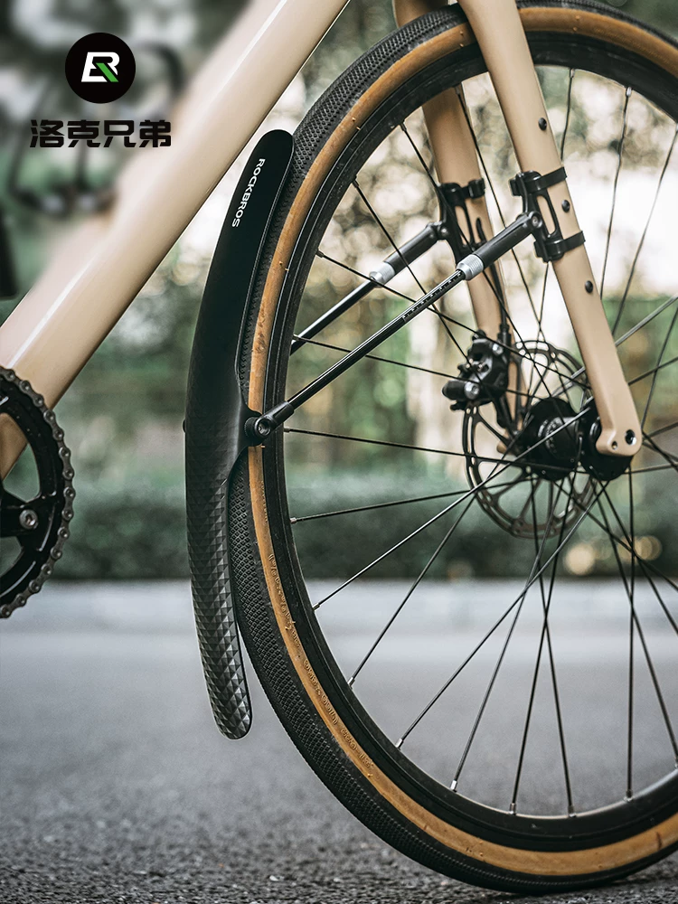 Chắn bùn xe đạp đường trường Rock Brothers, tay lái thẳng, xe đạp du lịch đường trường, tháo lắp nhanh, 700C, chắn bùn, chắn mưa