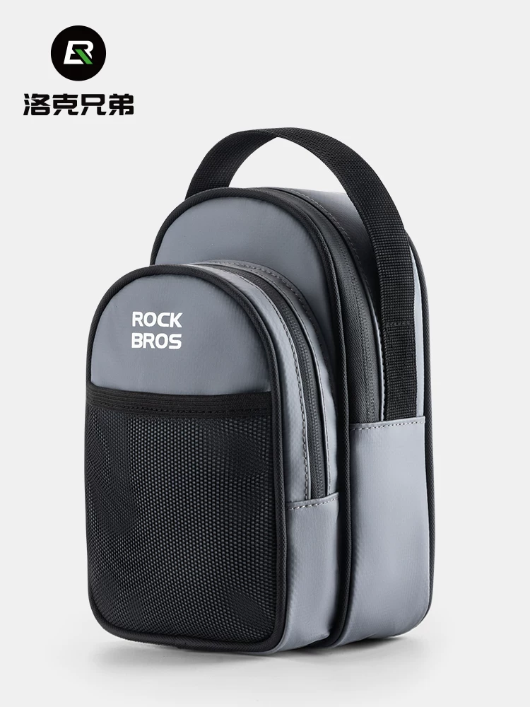 Túi đựng xe đạp gấp Rock Brothers, túi vải nhỏ, túi trước xe đạp, phụ kiện đựng đồ trên tay lái xe đạp