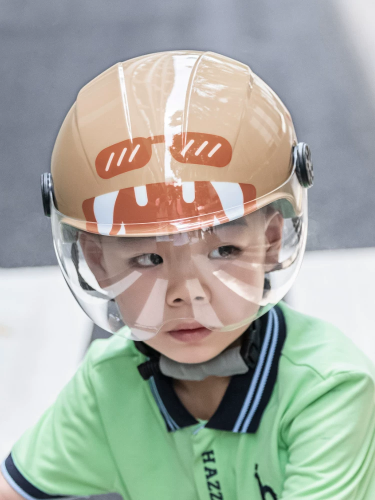 Mũ bảo hiểm đi xe đạp trẻ em Rock Brothers dành cho bé trai và bé gái, mũ bảo hiểm nửa đầu xe tay ga, mũ bảo hiểm, thiết bị đi xe trượt patin
