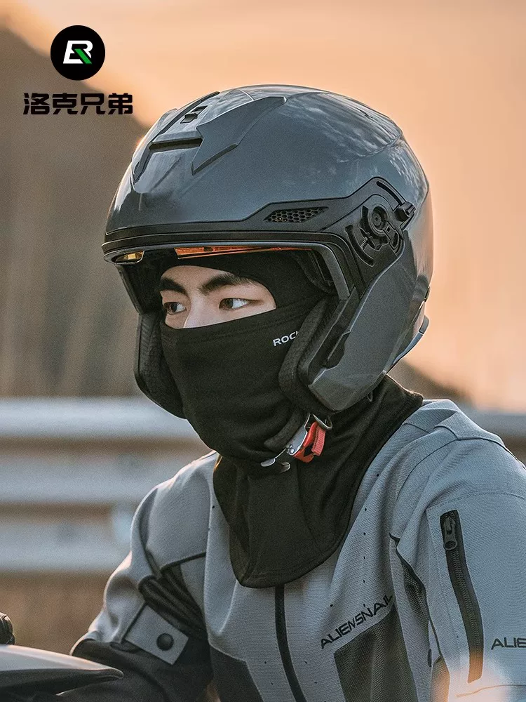 Mặt nạ đi xe đạp chống nắng bằng lụa đá Rock Brothers dành cho nam và nữ mùa xuân hè ngoài trời xe máy che kín mặt chống gió cổ