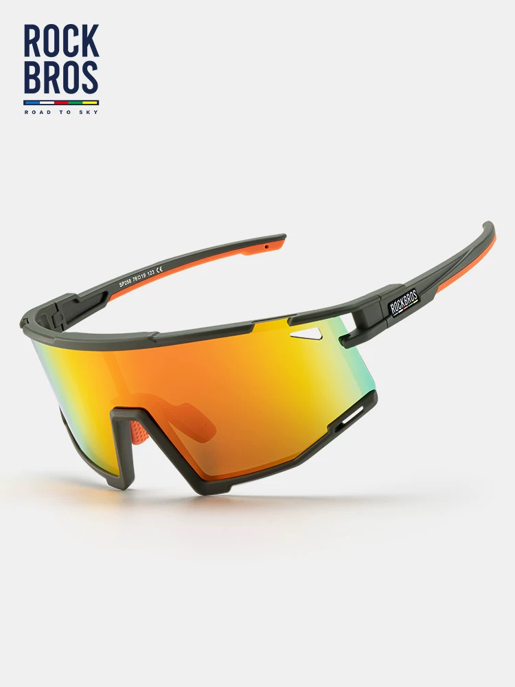 Rock Brothers Sky Road Series Kính đi xe đạp Phân cực Photochromic Bảo vệ cận thị Chống gió Chống cát Xe đạp Chạy bộ Thể thao Unisex