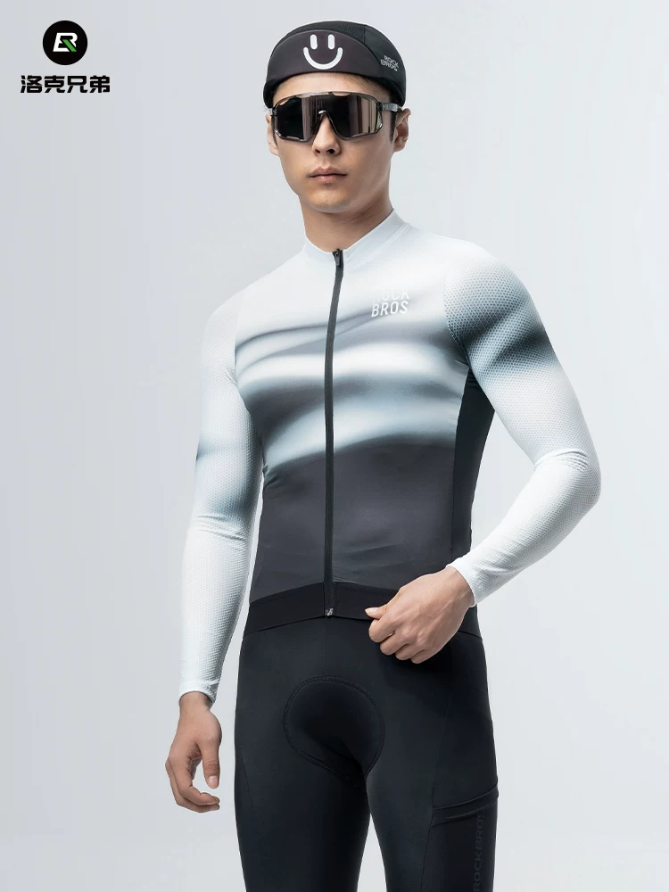 Áo thể thao đạp xe Rock Brothers dài tay mùa xuân hè dành cho nam giới Quần áo thể thao đạp xe đường núi Quần áo đạp xe đường núi thoáng khí và nhanh khô