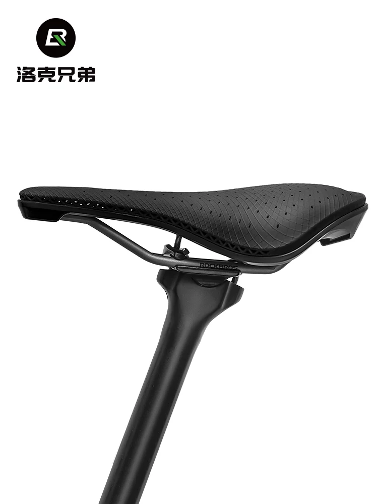 Yên xe đạp in 3D của Rock Brothers dành cho xe đạp đường trường và xe đạp leo núi, đệm ngồi đua xe rỗng, thoải mái.