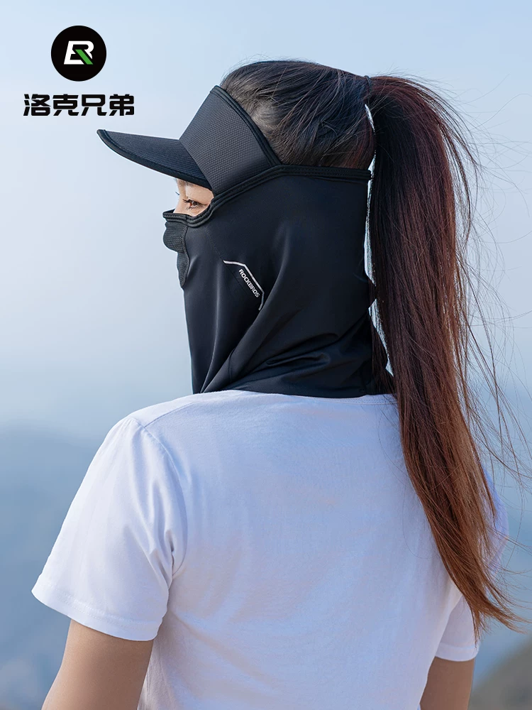 Khăn che mặt chống nắng Rock Brothers, chất liệu vải lụa đá, che kín mặt, khăn quàng cổ, dành cho nam, mùa hè, dùng khi câu cá, đi xe máy