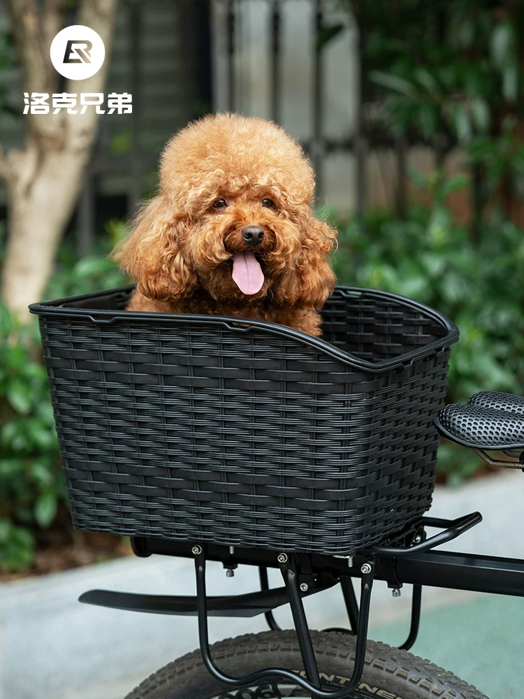 Giỏ sau xe đạp leo núi Rock Brothers, giá để đồ phía sau, hộp đựng thú cưng, giỏ yên sau, giỏ đựng rau củ