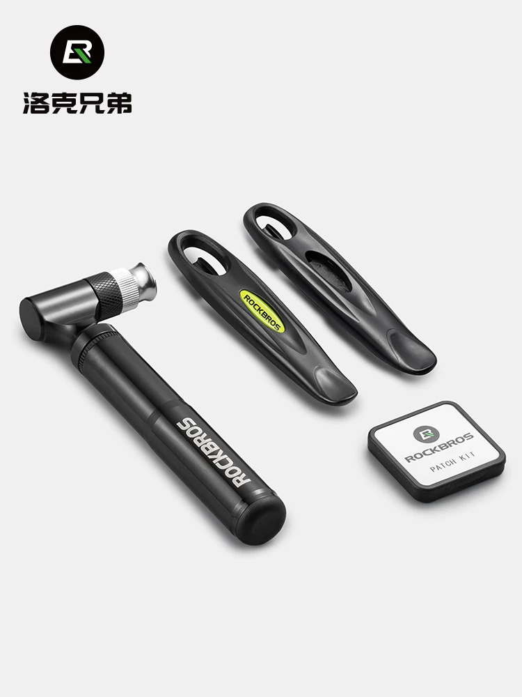 Bộ dụng cụ sửa chữa xe đạp Rock Brothers, bộ vá lốp xe đạp leo núi, bơm, dụng cụ tháo lắp lốp xe đạp